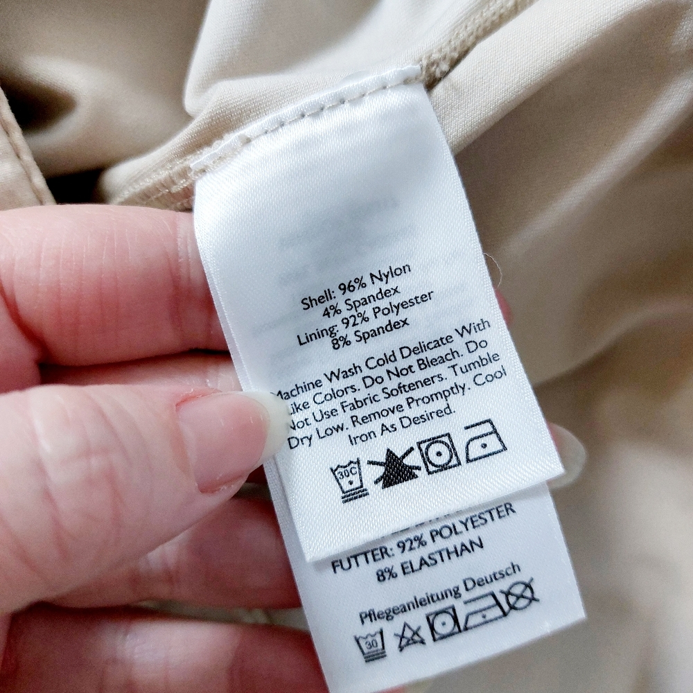Khaki Skort/skirt athletic Eddie Bauer size 6 Travel,‎ hiking, athletic #1129 - Picture 4 of 7